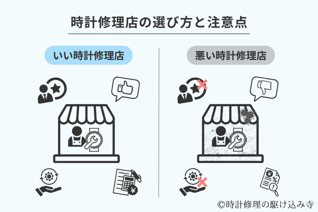 オメガをオーバーホールする修理店の選び方と注意点