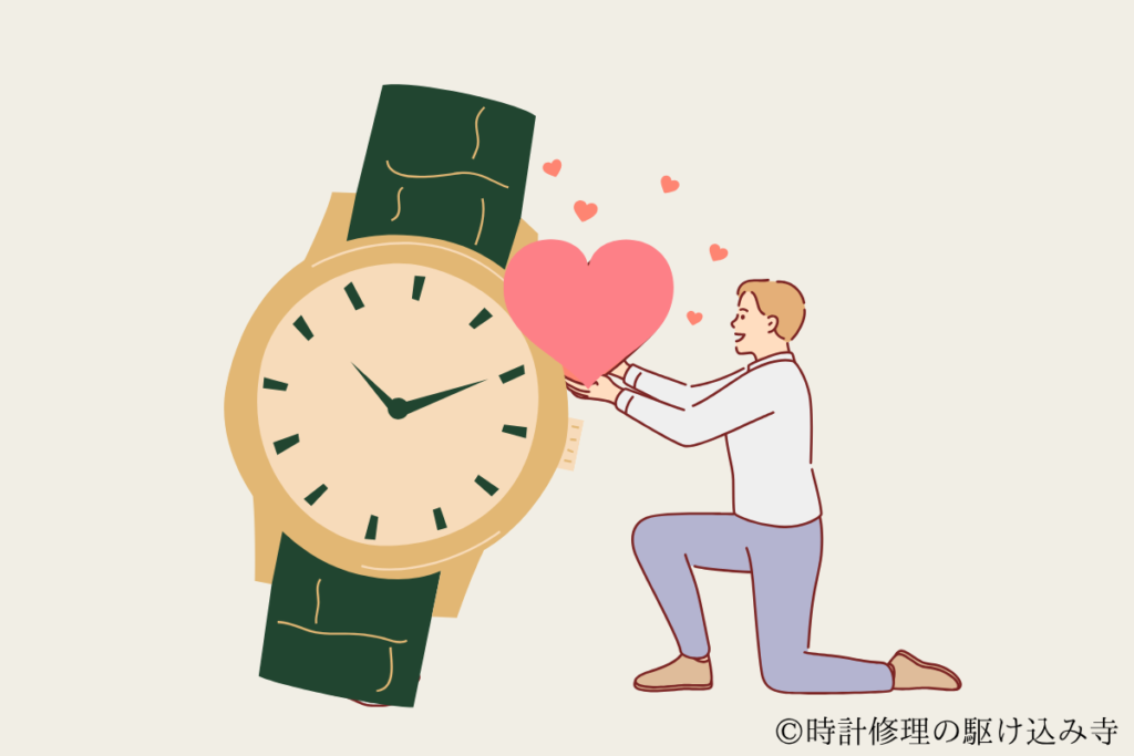 時計に憧れている男性